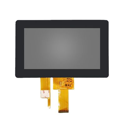 7 interface capacitive de l'éclat RVB du module 800x480 800cd/M2 de TFT LCD