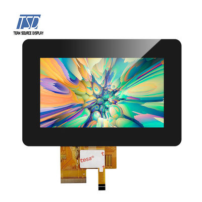 Affichage de l'interface 280nits TFT LCD de RVB avec la résolution de pouce 480x272 de PCT 4,3