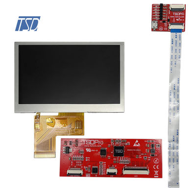 UART 4,3&quot; interface capacitive de l'écran HMI d'affichage à cristaux liquides du protocole 480x272 avec la PCT