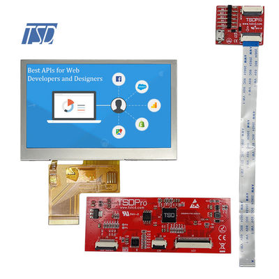 Écran tactile résistif de 4,3 pouces, module LCD intelligent 480x320 avec interface UART