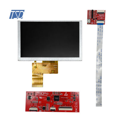 RTP 800x480 5 interface du module HMI UART d'affichage d'affichage à cristaux liquides de Tft de pouce