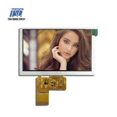 5,0 écran de pouce 800x480 ST7262 IC 500nits TFT LCD avec l'interface de TTL