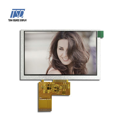 5,0 écran de pouce 800x480 ST7262 IC 500nits TFT LCD avec l'interface de TTL
